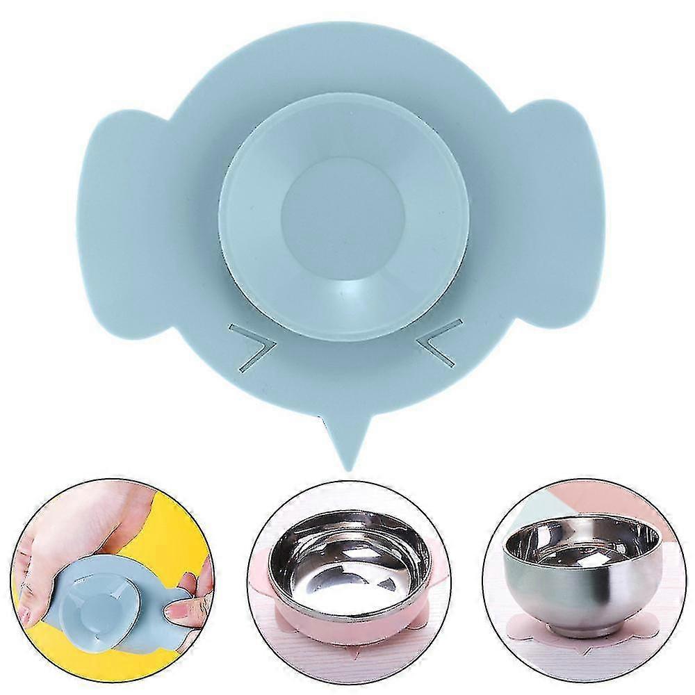 Caoutchouc souple Double Face Ventouse Mat Bébé Vaisselle Suceur Bol Antidérapant Plat Pad