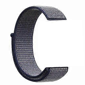 22mm vævet nylon loop sport ur band rem armbånd til Fitbit Versa