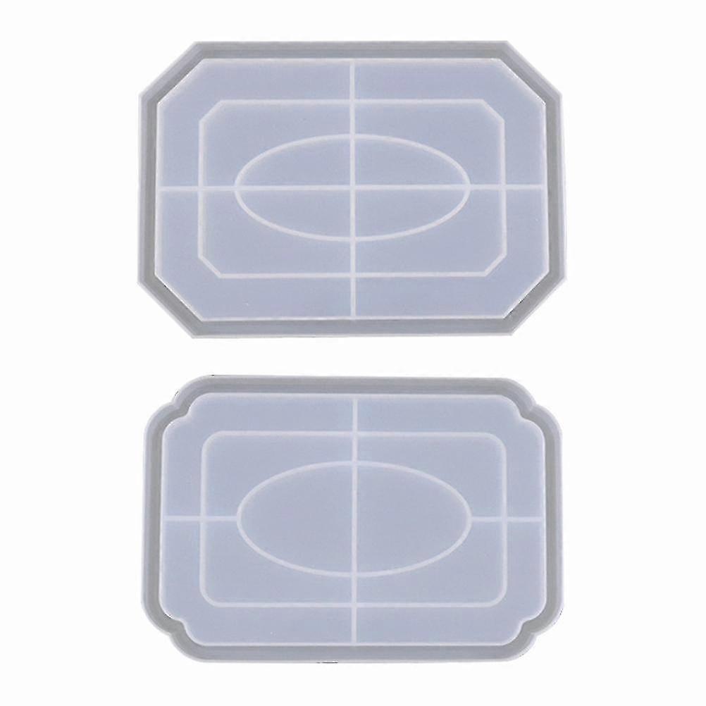 2pcs Diy Tray Resin Mold