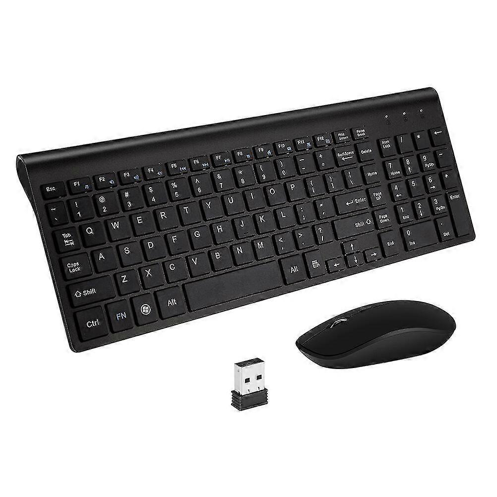 1 Set Wireless Keyboard Mouse Combo 2.4ghz Ultra-thin Modern Computer Accessory