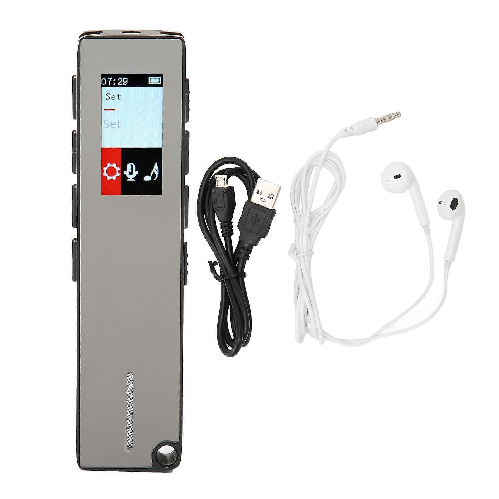 Smart Digital Voice Recorder with Playback Voice Activated Noise Reduction Digital Recording Device for Lecture Meeting 16GB