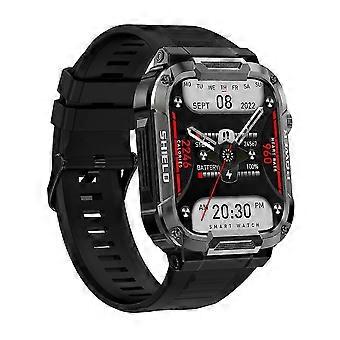 Melanda 1.85 Outdoor Military Smart Watch Men Bluetooth Call Smartwatch For Android Ios Ip68 Waterproof Ftiness Watches  black