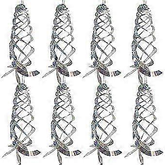 Bird Repelling Spiral Reflectors - 15.8 Inch Hanging Reflective Bird Deterrent Tw