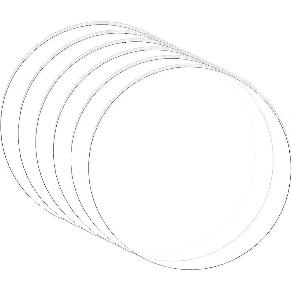 10PCS Clear Acrylic Circle Disc 3mm Thick 100mm Inner Dia Cast Sheet for Craft Projects Signs DIY Projects
