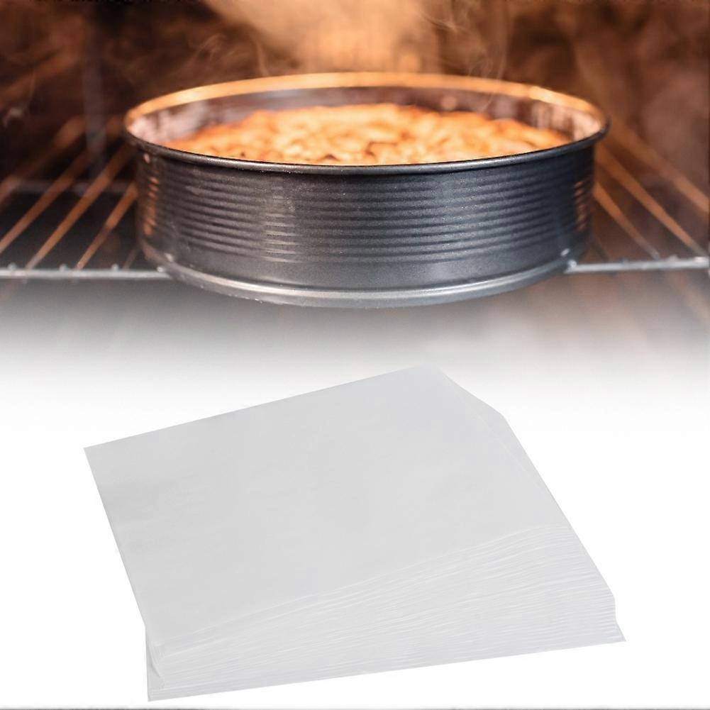 100Pcs Non-Stick Parchment Paper Baking Sheets Silicone Baking Mat Kitchen Accessories(White )