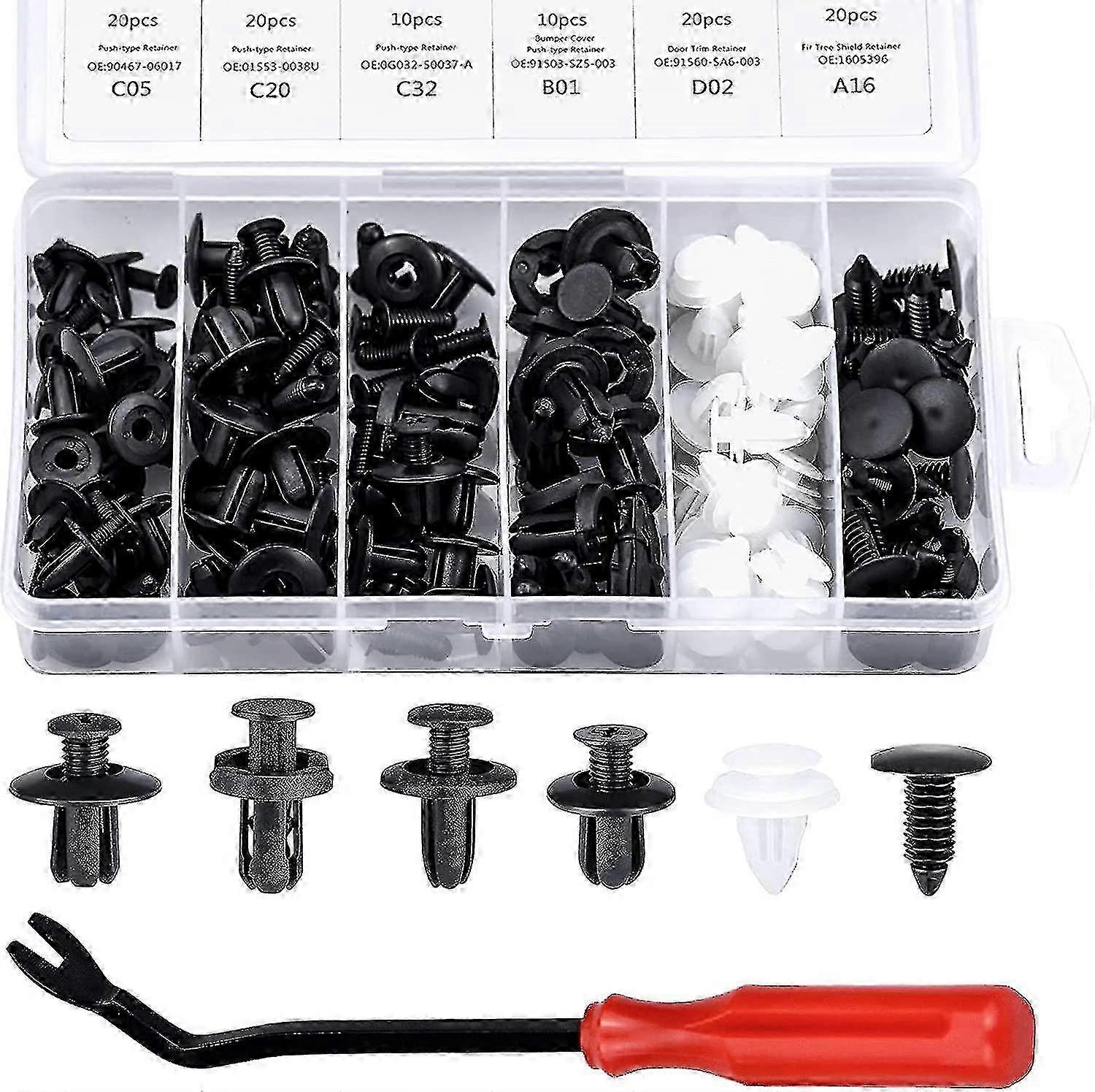 100 buc Corp auto Trim Clips Nit din plastic