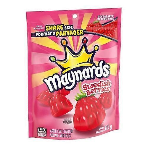 Maynards Swedish Berries Gummy Candy Shared Size, 315 Grams (Case Of 12)
