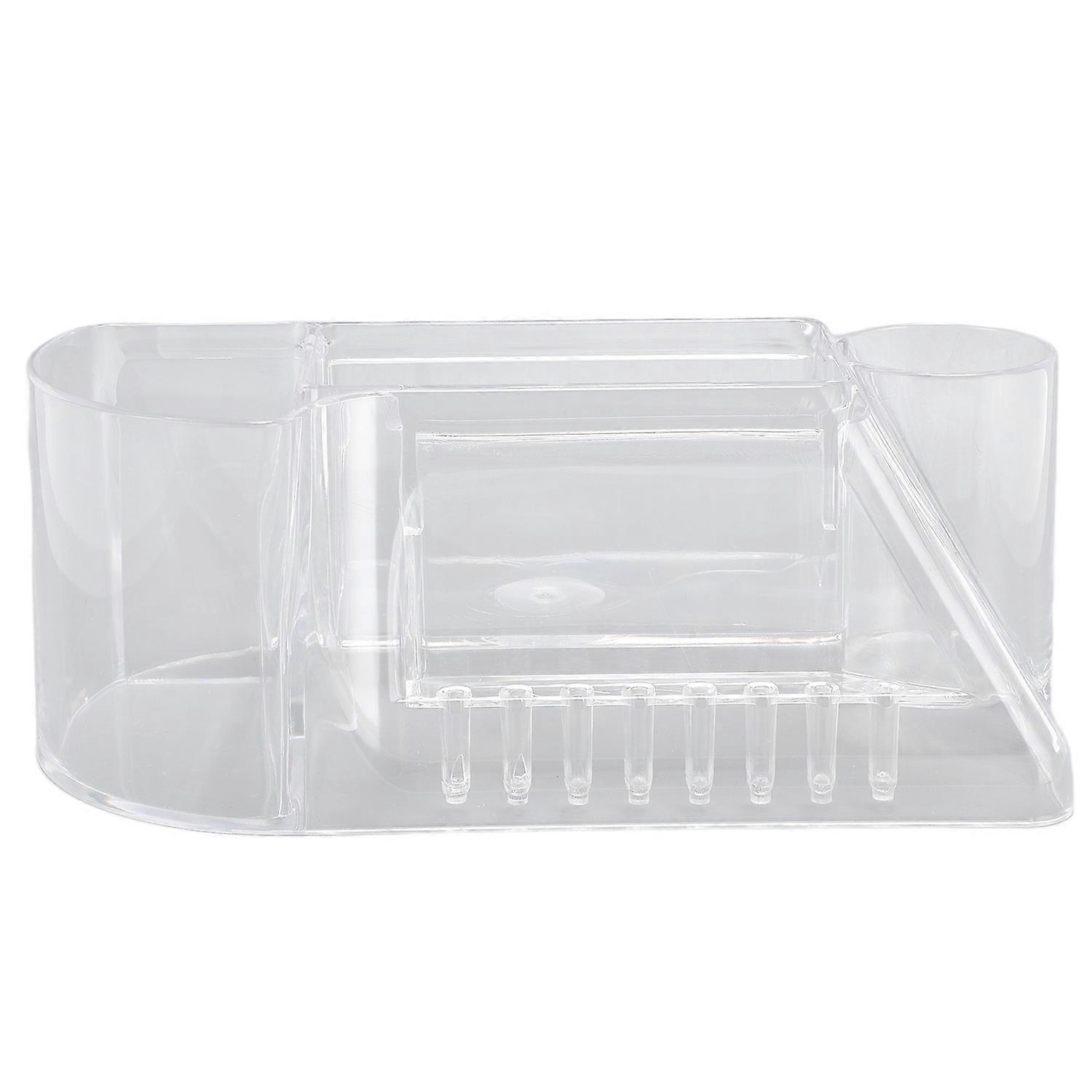 Nail Drill Holder Nail Drill Machine Bits Manicure Tools Storage Box Transparent Multifunctional Pro