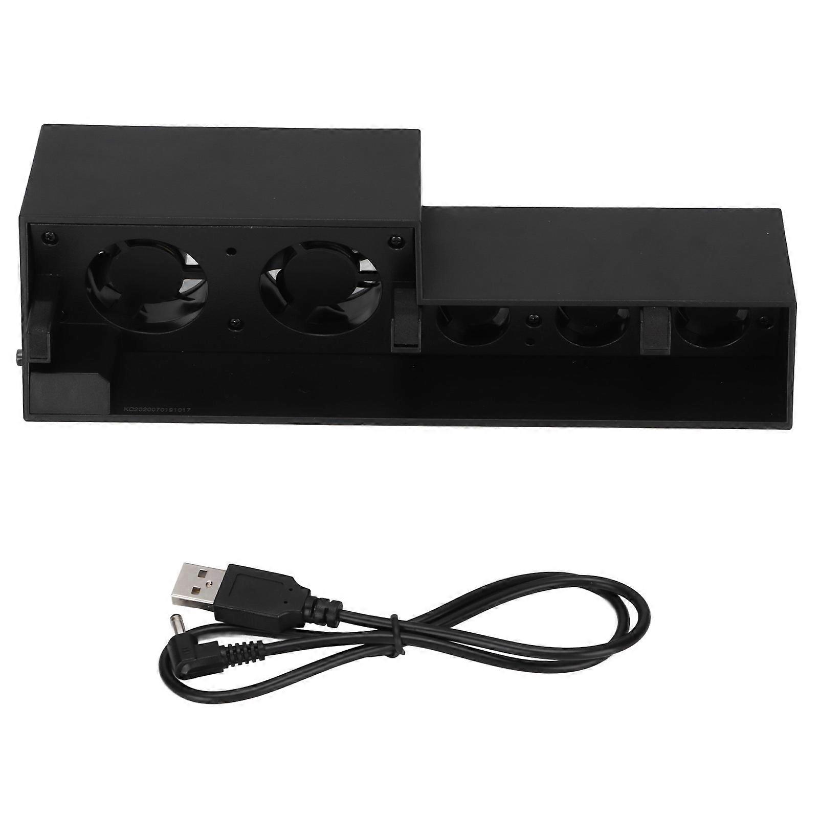 Cooling Fan USB External Cooler Turbofan with Temperature Control for PS4 Game Console