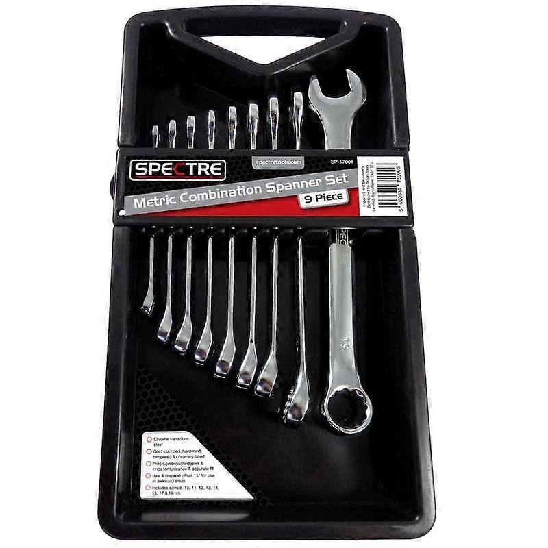 Spectre 9 Piece Metric Combination Spanner Set