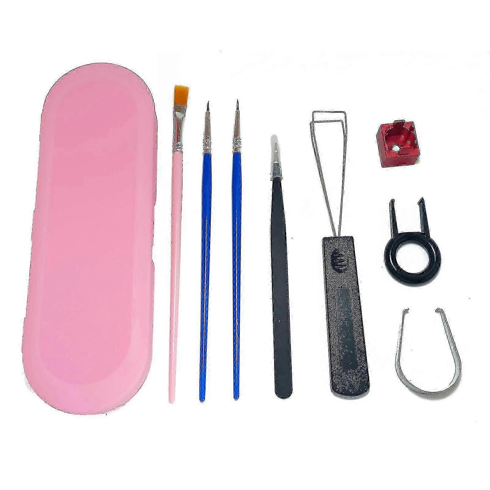 9pcs Lube Station Tools Keycap Removal Lube Kit For Custom Mechanical Keyboard-CE