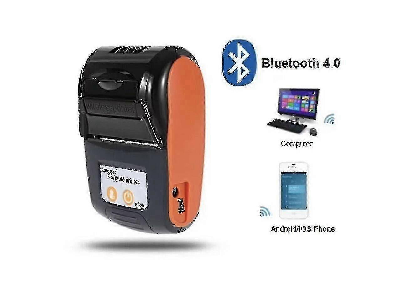 Pt Bluetooth Impresora térmica de recibos Cubierta superior 58mm Pos Printer Machine para Android e iOS