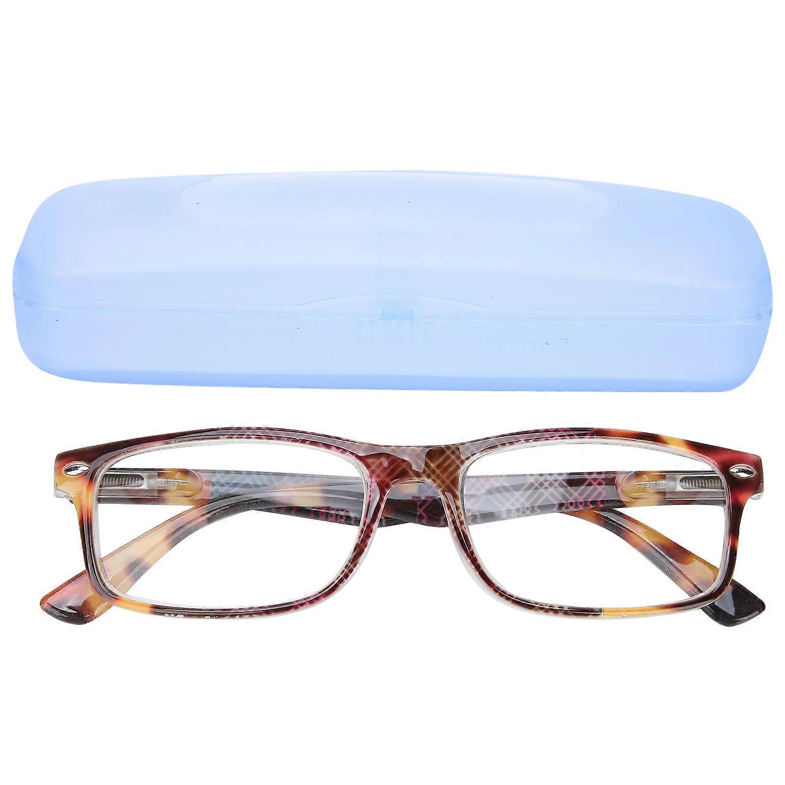 Blue Light Blocking Reading Glasses Portable Presbyopic Glasses (+300)