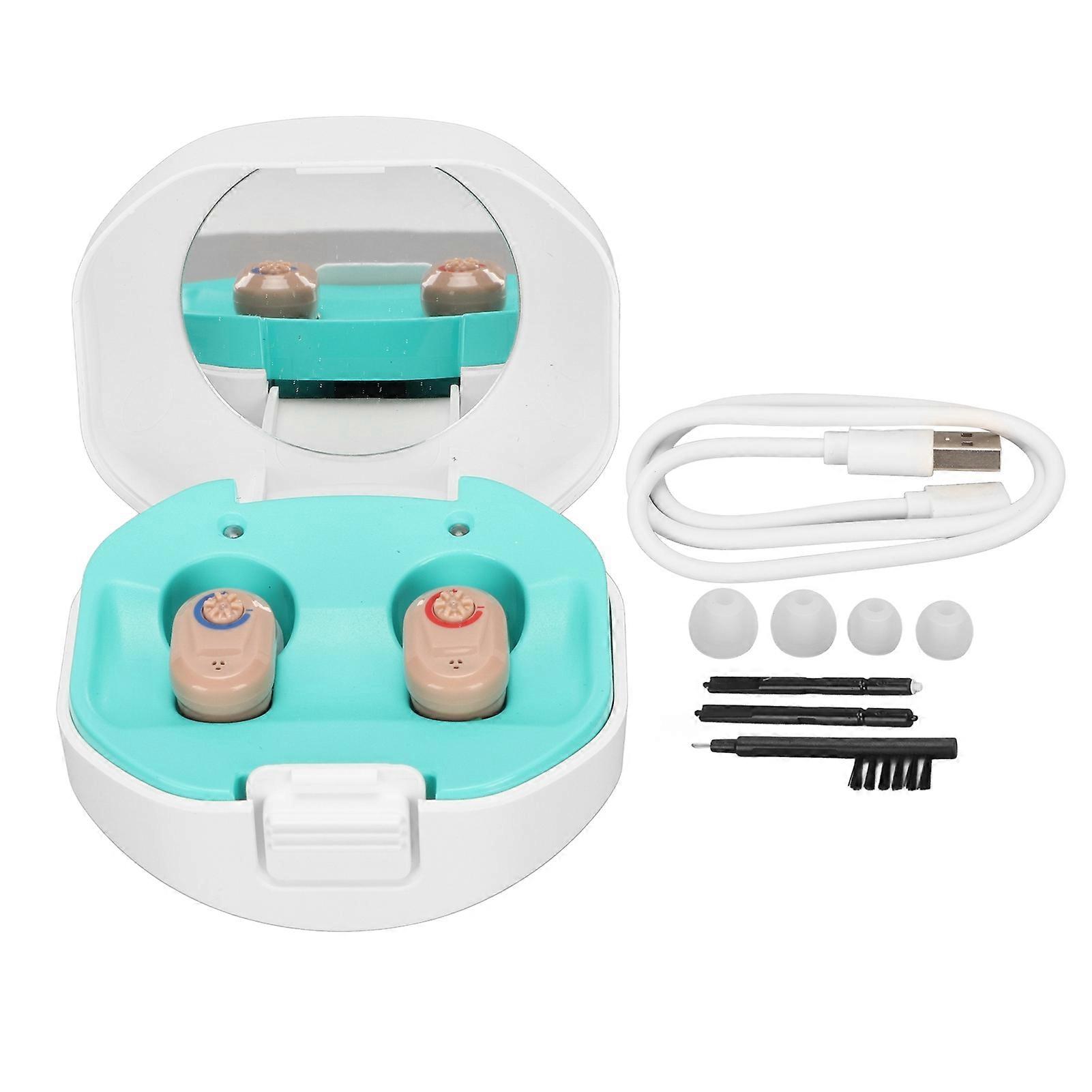 Støydempende høreapparater for eldre, lette og oppladbare