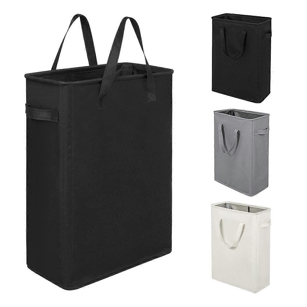 Slim Collapsible Laundry Hamper 45L 21 Inch Foldable Design for Dirty Clothes, Space-Saving and Lightweight Storage Solution