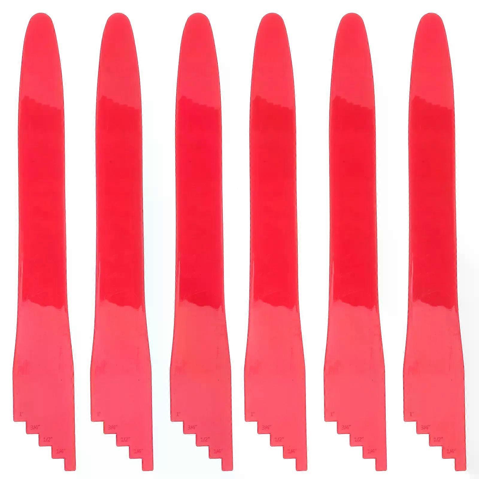 6 Pcs Can Measuring Stick Canning Bubble Removers Measurer Lifting Tools Reusable Removal Plastic Debubble Food Kit
