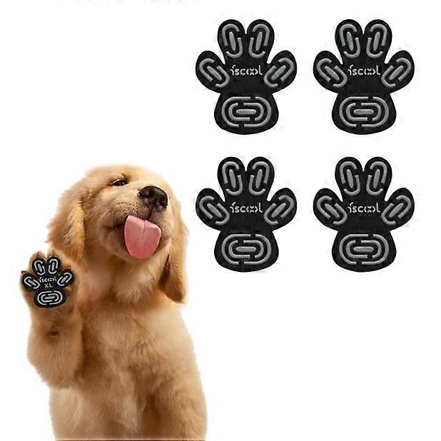 4 Pieces Dog Paw Protector Anti-Slip Grips to Keeps Dogs from Slipping On