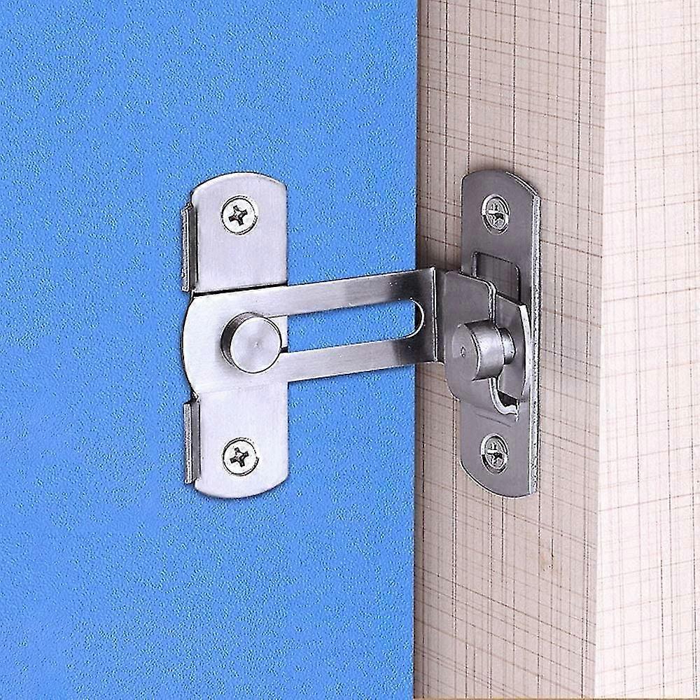 2 Small 90 Degree Right Angle Door Latch Buckles Curved Latch Bolts Sliding Latch
