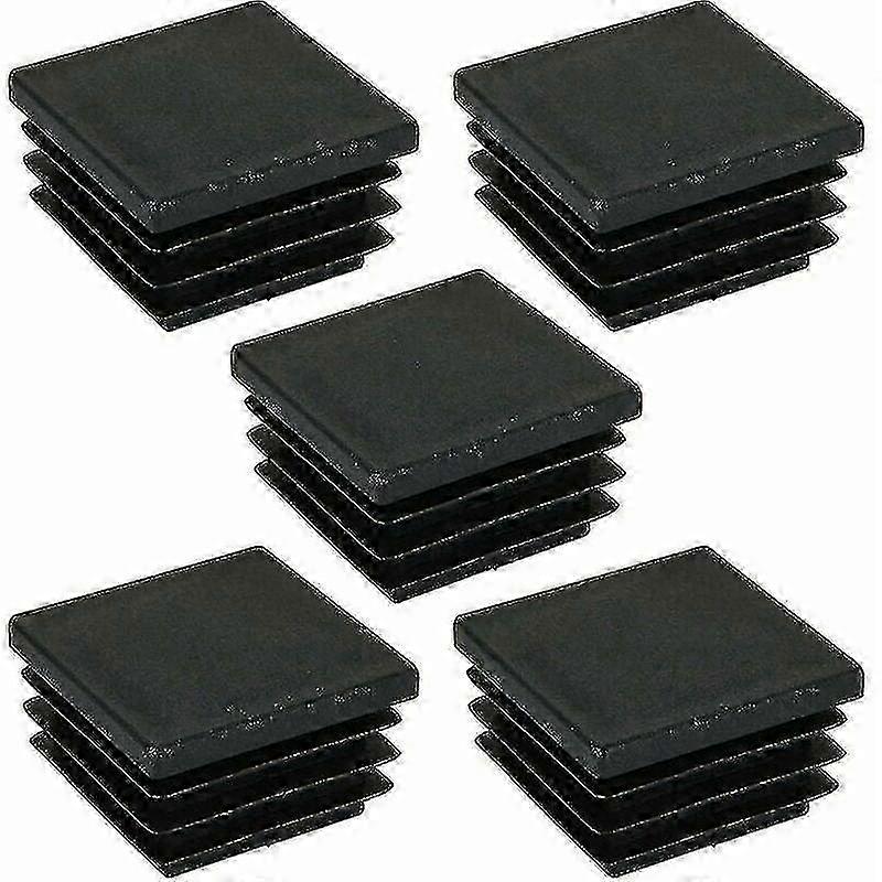 30 Pack 30 X 30mm Square Tube Plugs, Plastic Pipe Plugs, Square Tube End Cap Compitiabe With Tables, Shelves, Cabinets f74
