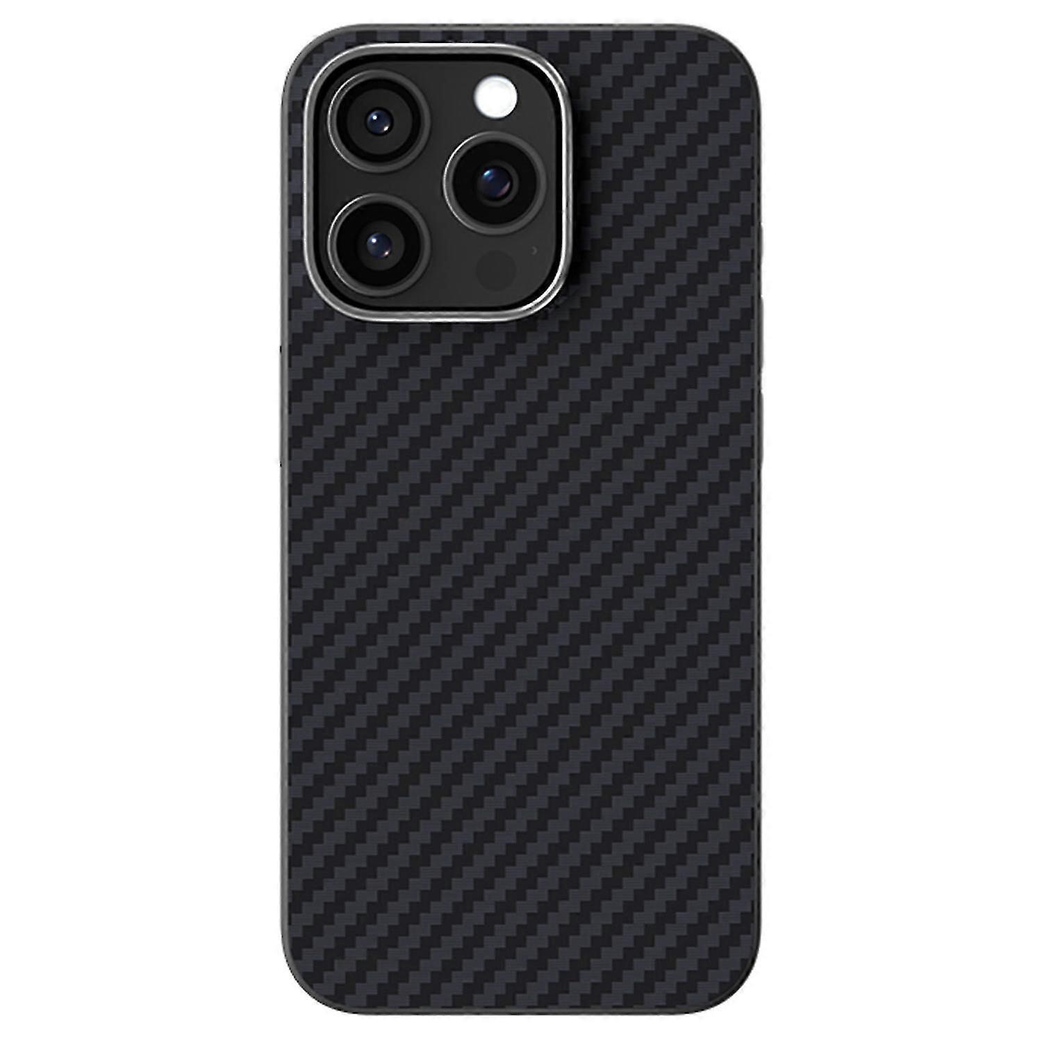 ABEEL compatible iPhone 14 Pro Max Case Compatible with MagSafe Carbon Fiber Texture Back Cover