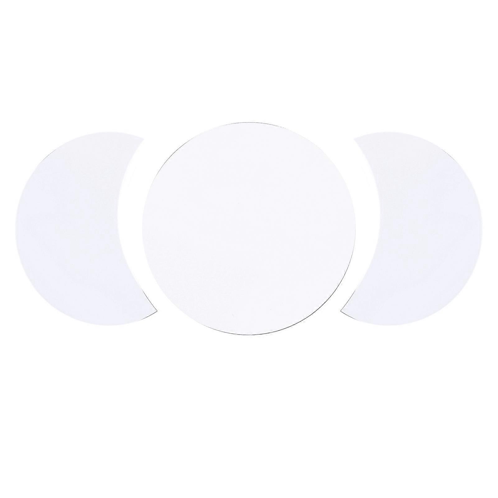 Acrylic Mirror Wall Sticker Sun and Half Moon Shape Decorative Decal for Home Interior Design 3D Wall Art