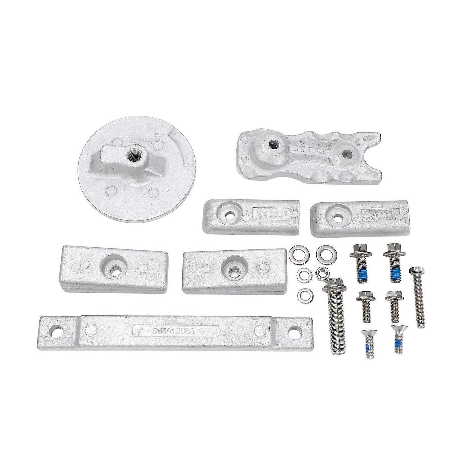 Aluminum Anode Kit 97‑8M0116590 Oxidation Resistant Sturdy Marine Anode Kit for 350HP L6 Verado Outb