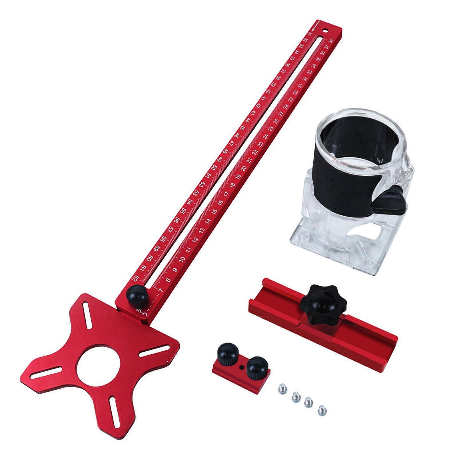 Router Milling Grooves Bracket Aluminum  Router Circles Cutting Multifunctional Cabinet Hardware Router Guide Tool