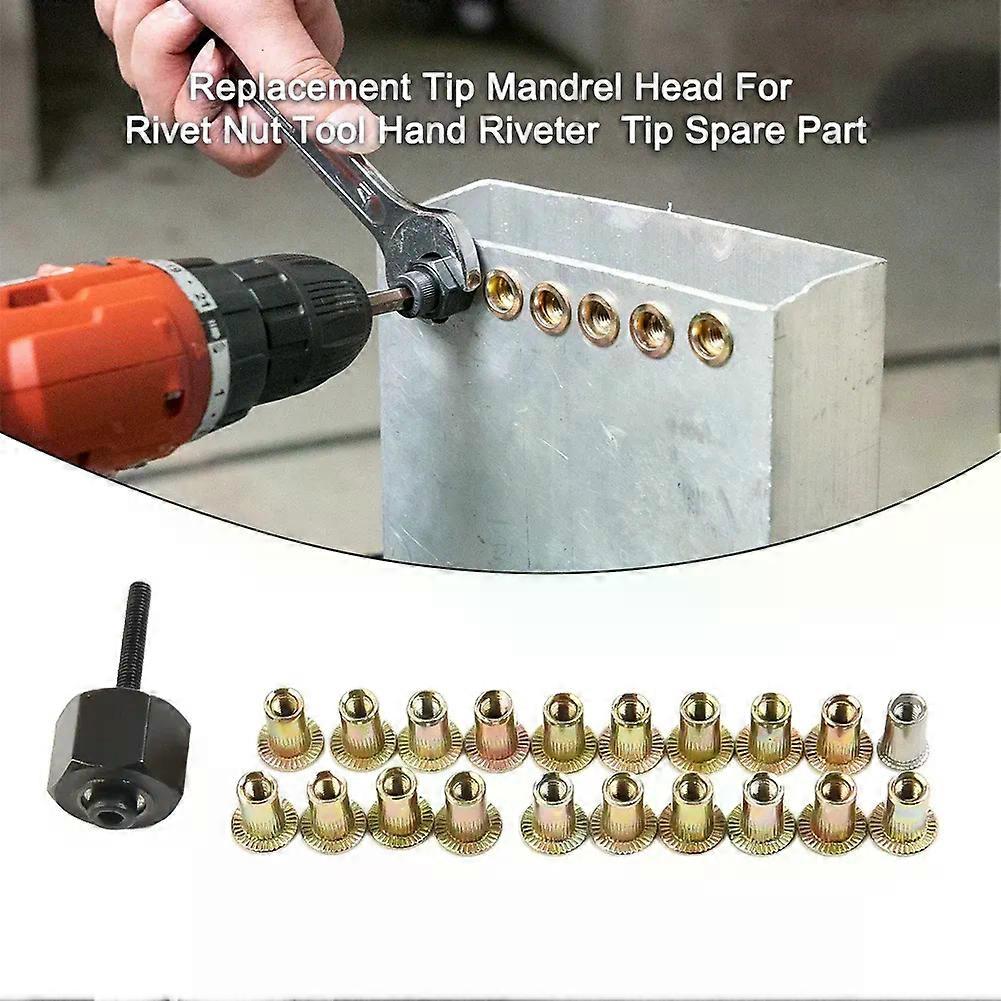 21pcs Rivet Nut Tool Hand Rivet Nut Head Simple Installation Manual Riveter Rivnut Tool Accessory For Nuts M5 M6 M8 M10