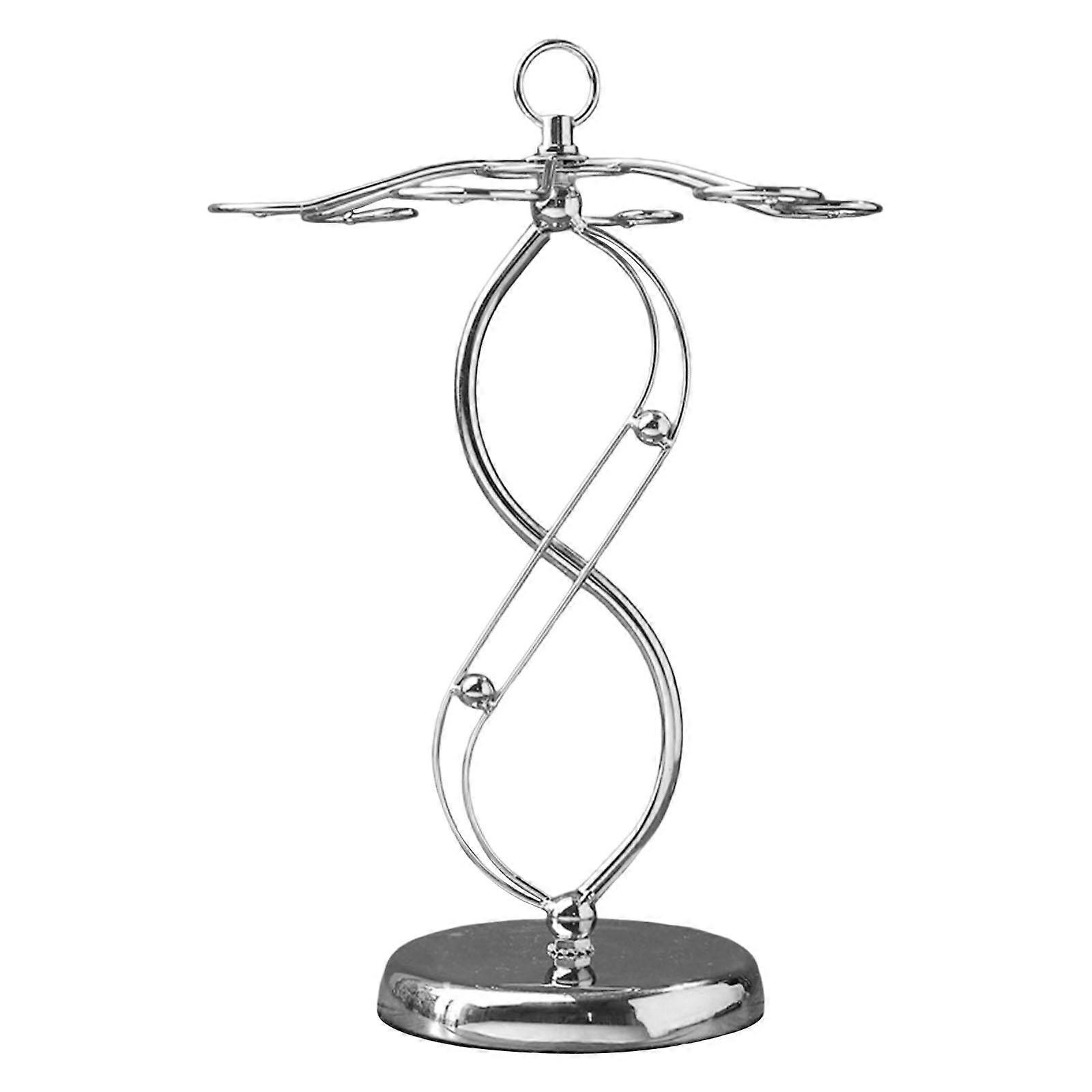 Goblet Storage Rack with 6 Hooks Freestanding Hanger for Desktop Barware Bar