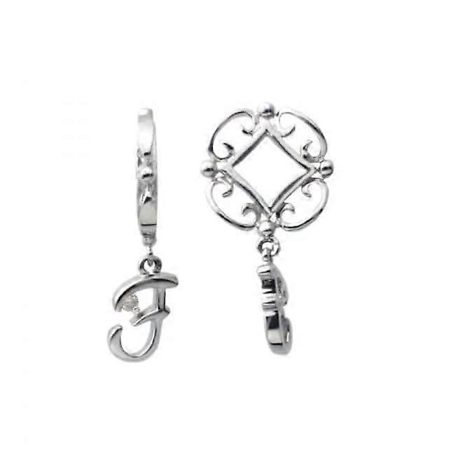Silver F Initial Dangle Charm S205D