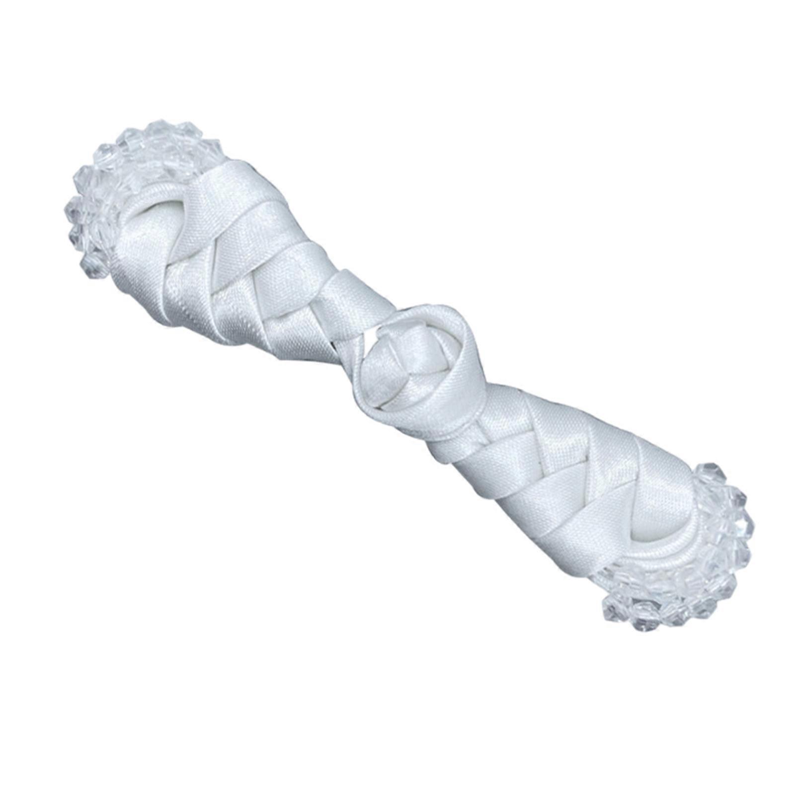 Chinese Sewing Button Cheongsam DIY Buttons with Beaded Trim Exquisite Suitable for Fashion Enthusiasts of All Ages  White