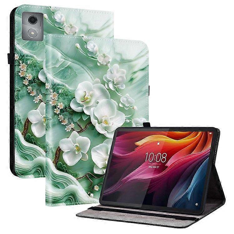 For Lenovo Tab K11 Plus/ M11 Plus Leather Case Pattern Printed Stand Tablet Cover with Card Slots