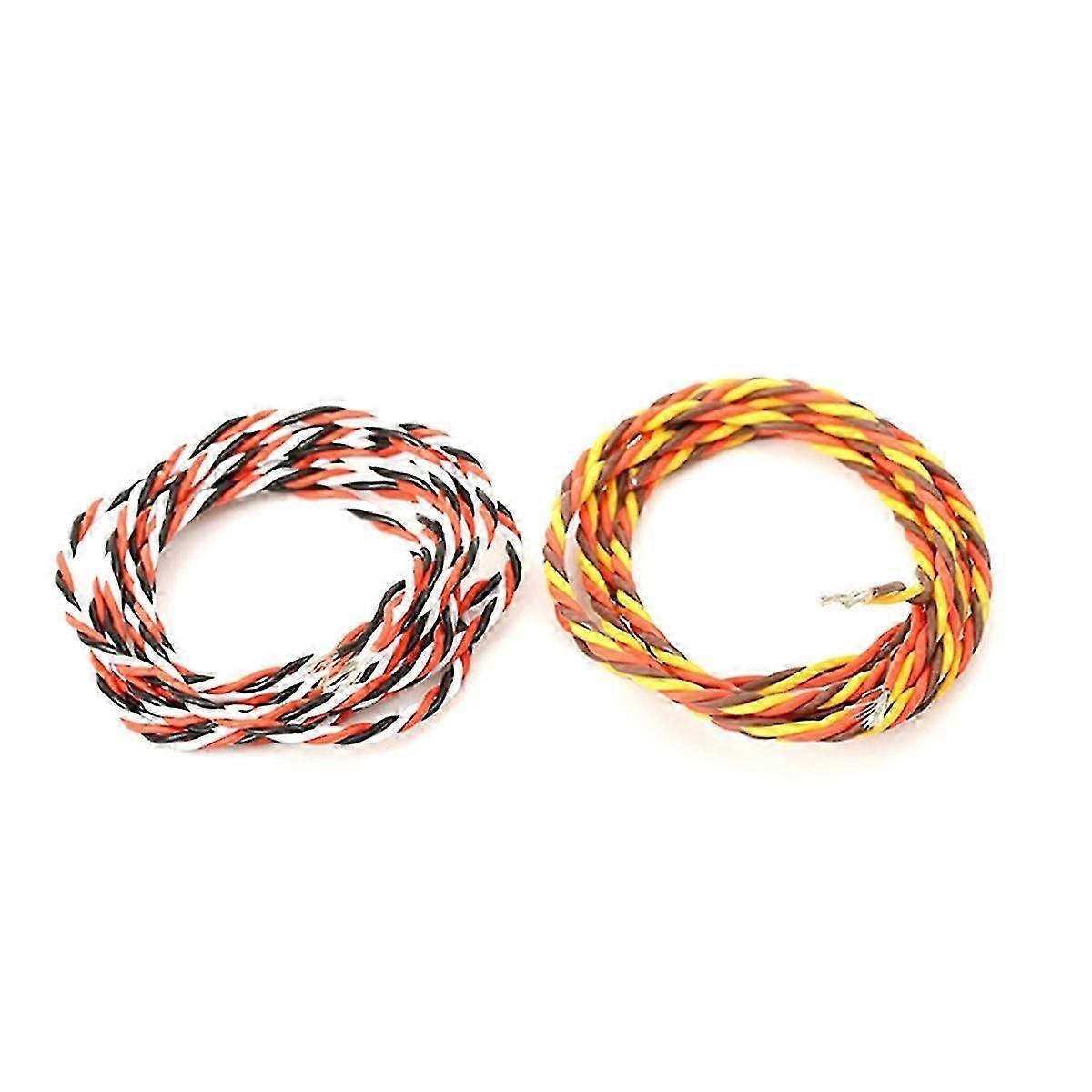 2PCS 5M 16feet 20AWG 30Core/60Core Twist Servo Extension Cable JR Futaba Twisted Wire Lead for RC A