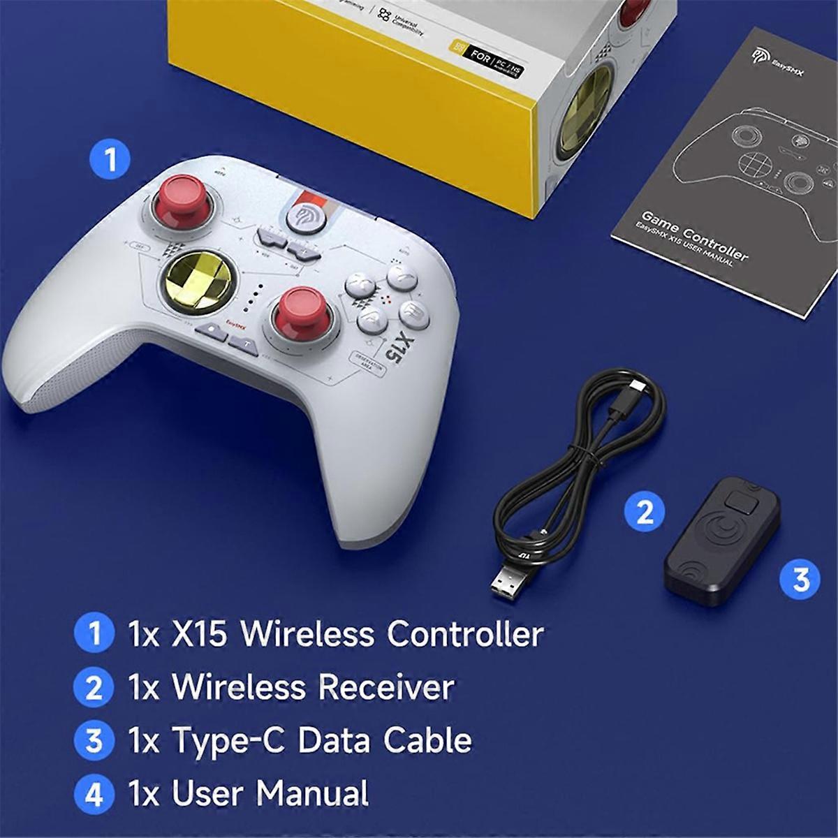 THUNDEROBOT G50S Controller di gioco Wireless Joystick effetto Hall trigger Gamepad 1000Hz tasso di Polling per Swch PC Android IOS  44