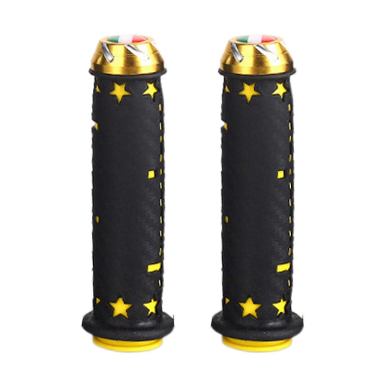 Motorcycle Non Slip Handlebar Grips 7/8" 22mm Rubber Handle Grips Universal