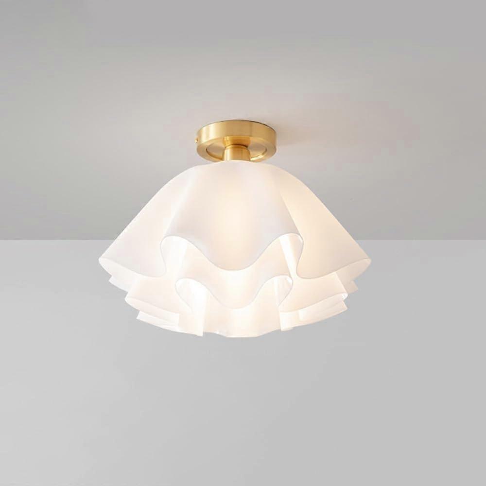 Flower Shaped Flush Mount Ceiling Light Fixture, Nordic Style, Easy Installation, E27 Compatible