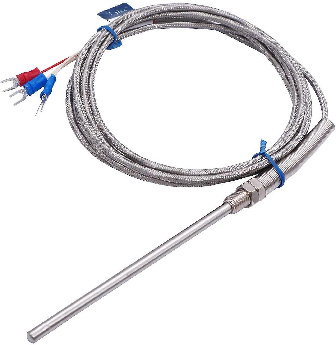 2pcs 2M K Type Mini-Connector Thermocouple Probe Temperature Sensor Measure Range -50~250°C
