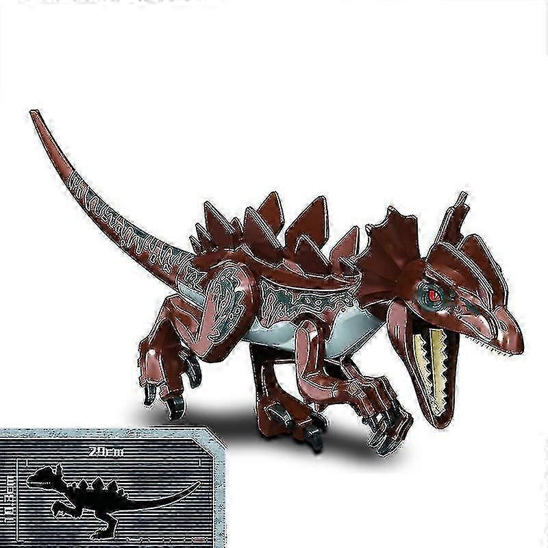 1pc Jurassic Big Size Dinosaur Building Blocks T-rex Quetzalcoatlus Baryonyx Action Figures Kids Toy