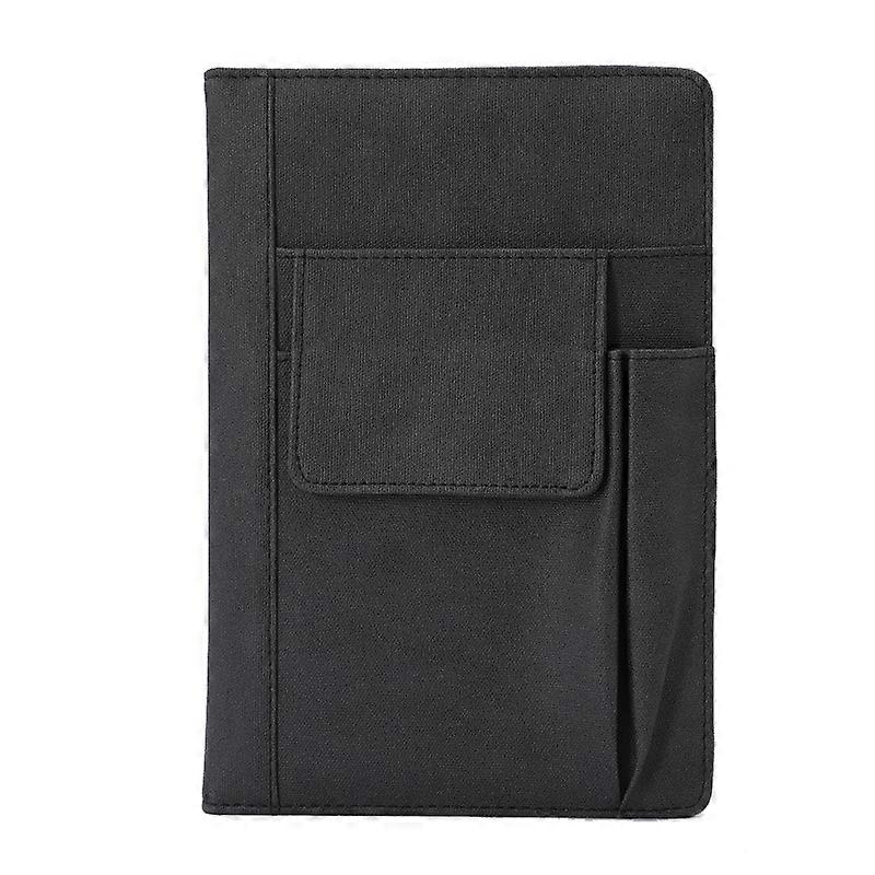 A5 Imitation Fabric PU Leather Notebook Notepad Multi-pocket Journal Planner