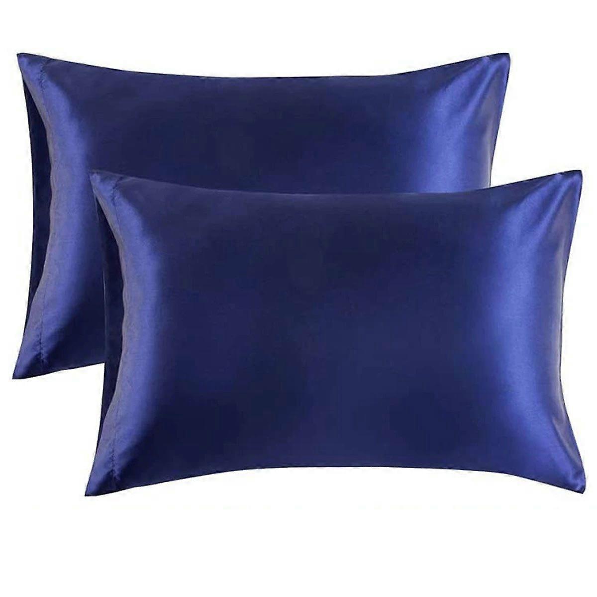 Satin Silk Pillowcase for Hair and Skin, Set of 2 with Envelope Closure