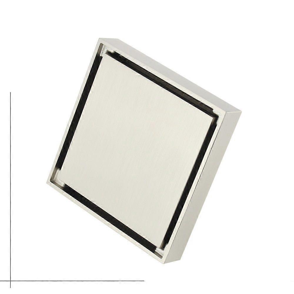 Deodorant floor drain brushed nickel Invisible floor drain (10*10)
