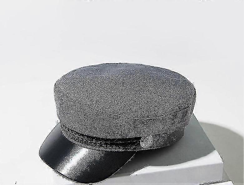 Mode Pu Läder, Militär Vinter Sjöman Hatt