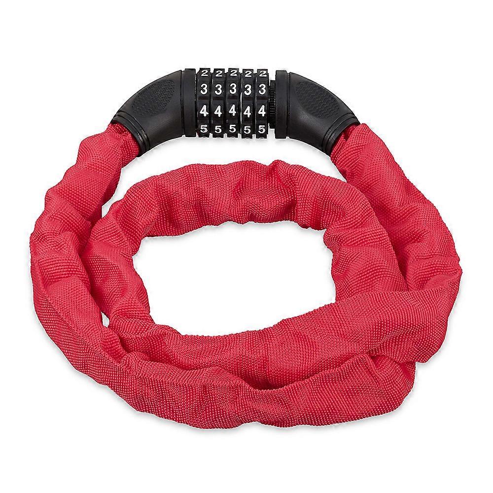 Bicycle lock with number code, combination lock with steel chain