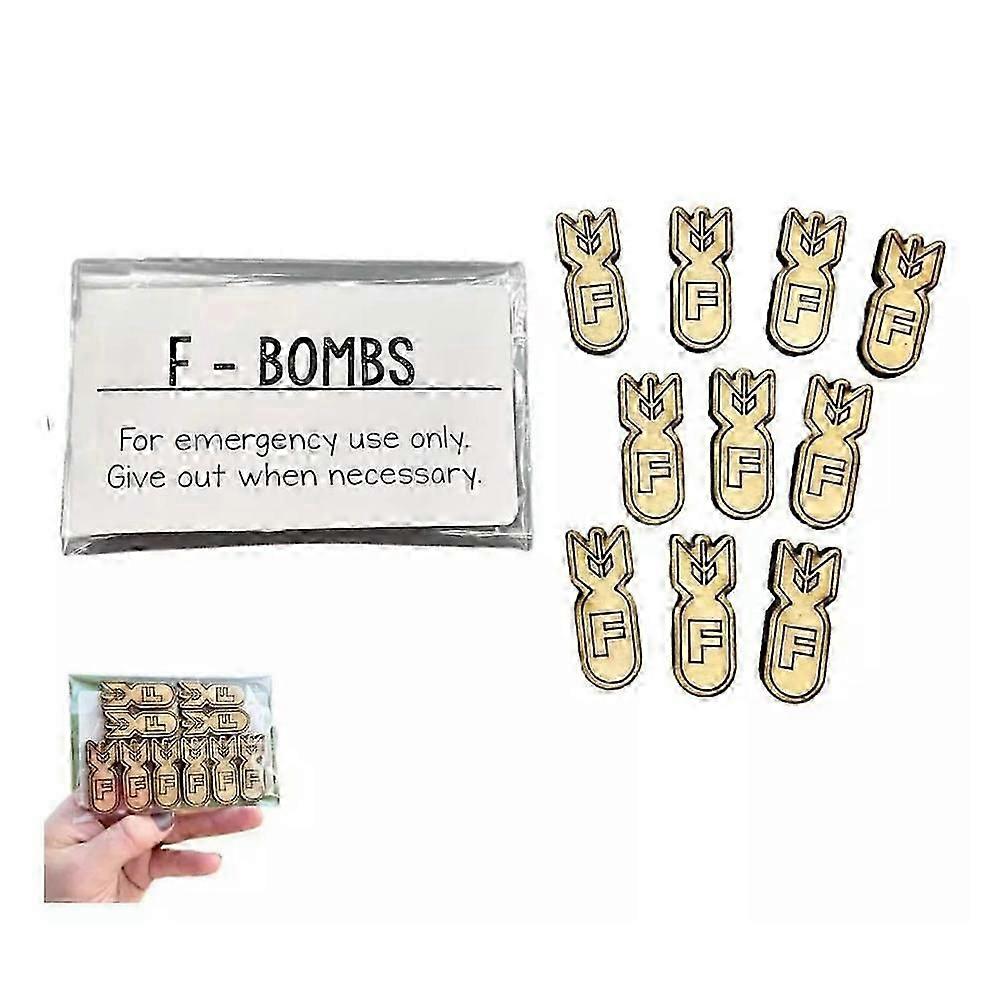 Påse med F-bomber, Knullar Att Ge F Bomb Prydnad, Trä Knullar Bomb Prydnad