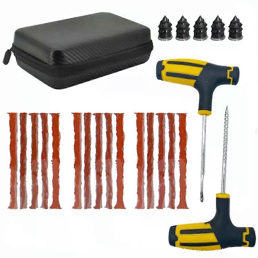 Κιτ επισκευής ελαστικών αυτοκινήτων Εργαλεία διάτρησης βύσματος Διάτρηση ελαστικών Έκτακτη ανάγκη για λωρίδες ελαστικών Κιτ εργαλείων επισκευής κόλλας ανάδευσης