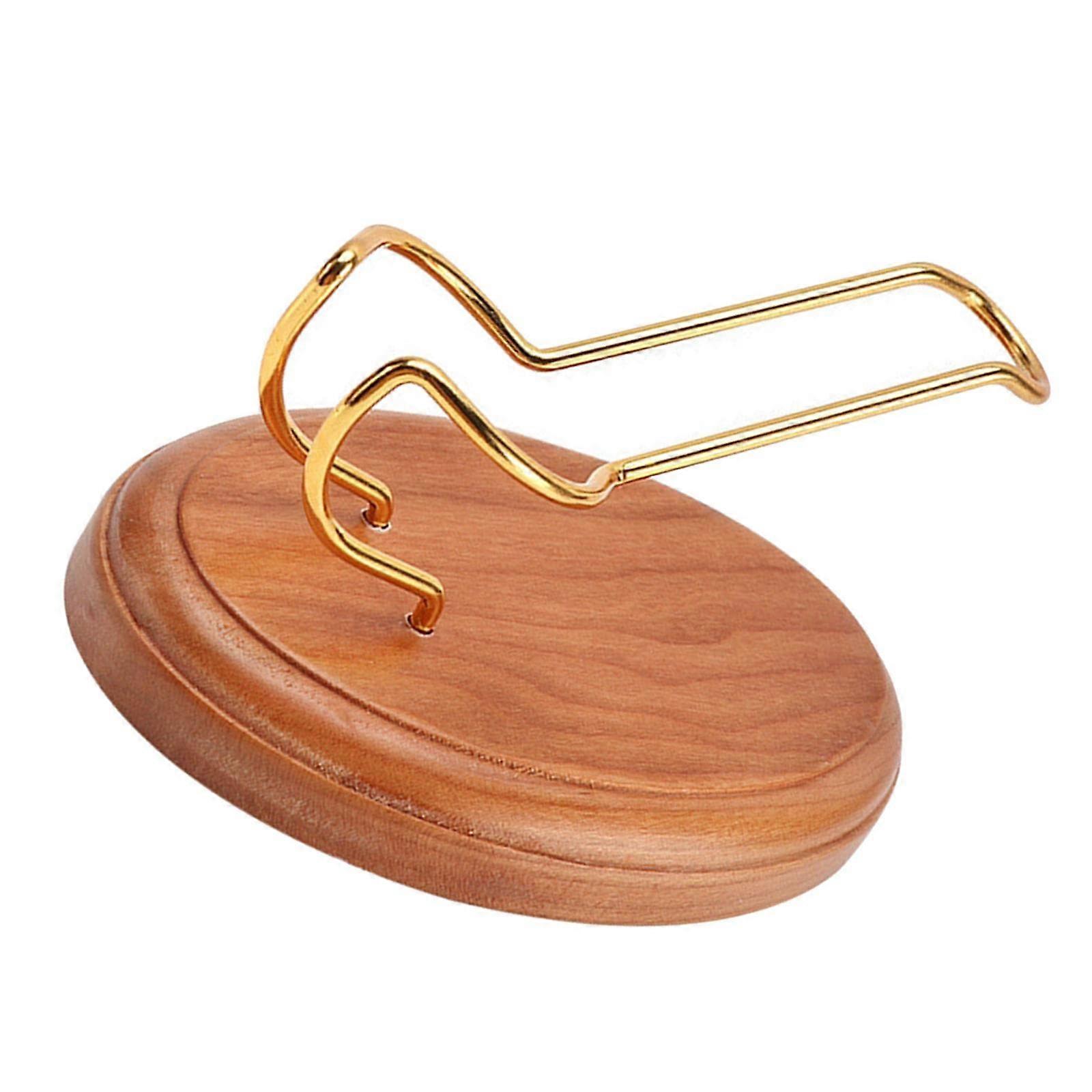 Wooden Pipe Stand Home Decoration Display Rack for Offices Families Men, Beige Base
