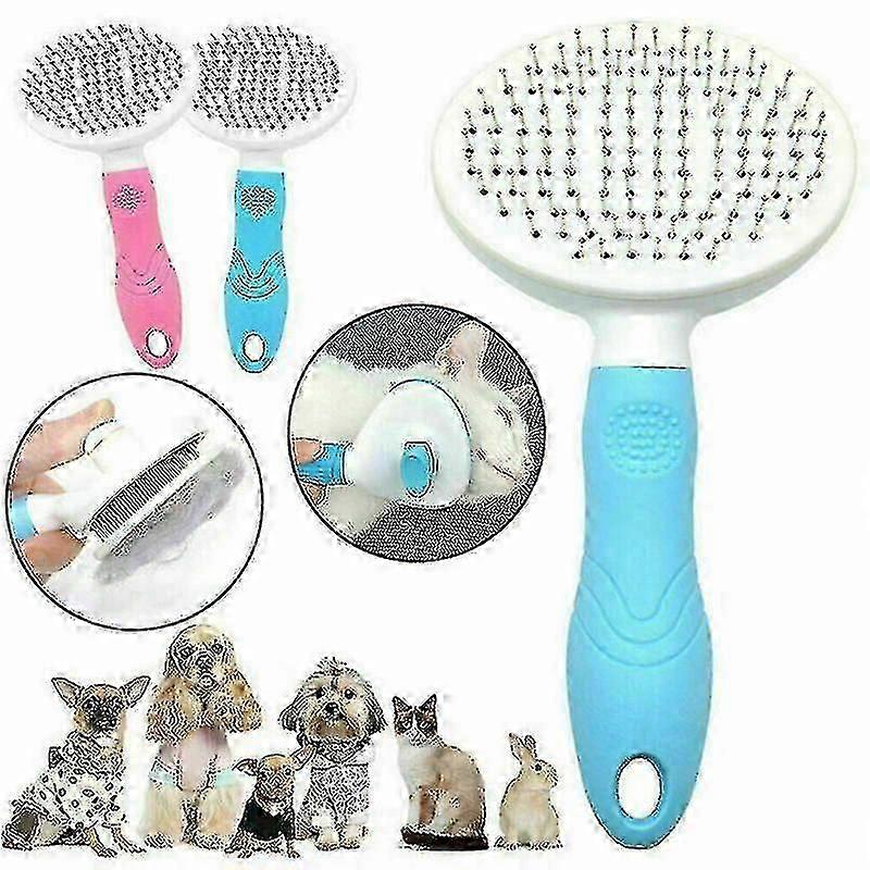 Pet Dog Cat Brush Toilettage Slicker Self Cleaning Slicker Brush Massage Peigne à cheveux