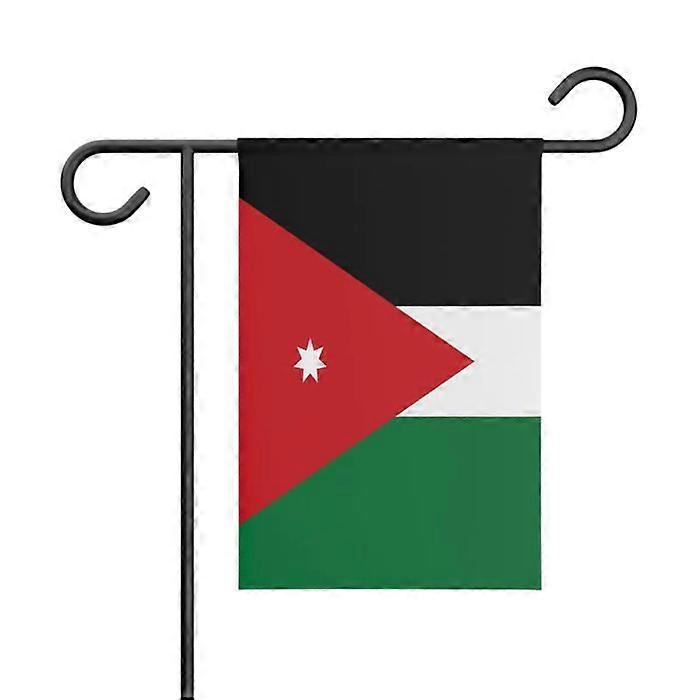 Flag - Multicolored - Jordan - 32 x 47.5 cm - Polyester - Double-sided