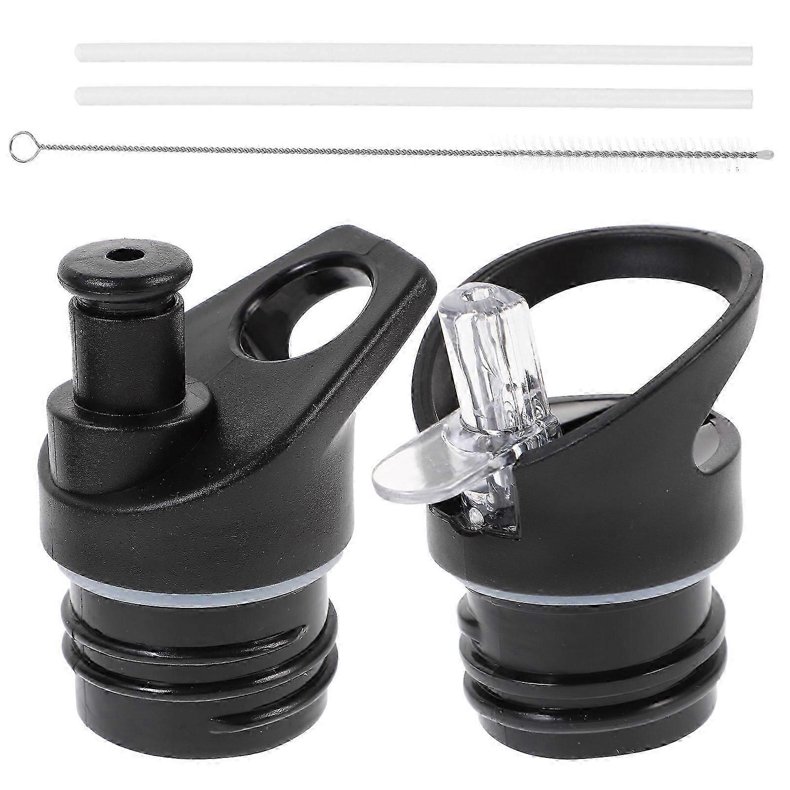 2pcs Thermoflask Suction Bottle Nozzle Lid Handle Replacement for Sports Water Bottles Leak-Proof Durable Design