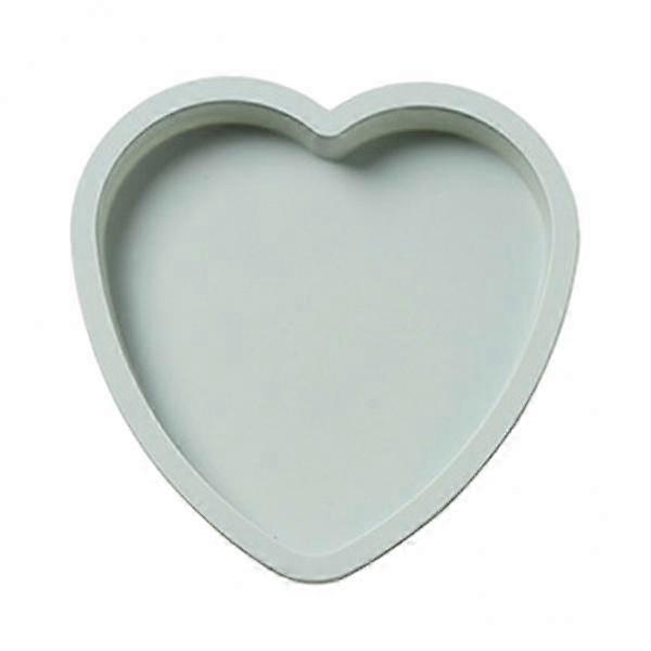 3xSilicone Cake Cake Heart Shape Mousse Cake Moulds 8Inch Blue